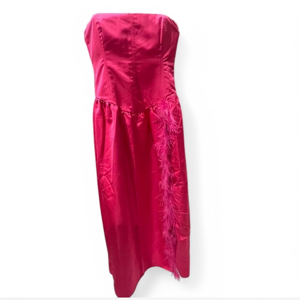 Elegant Pink Strapless Dress